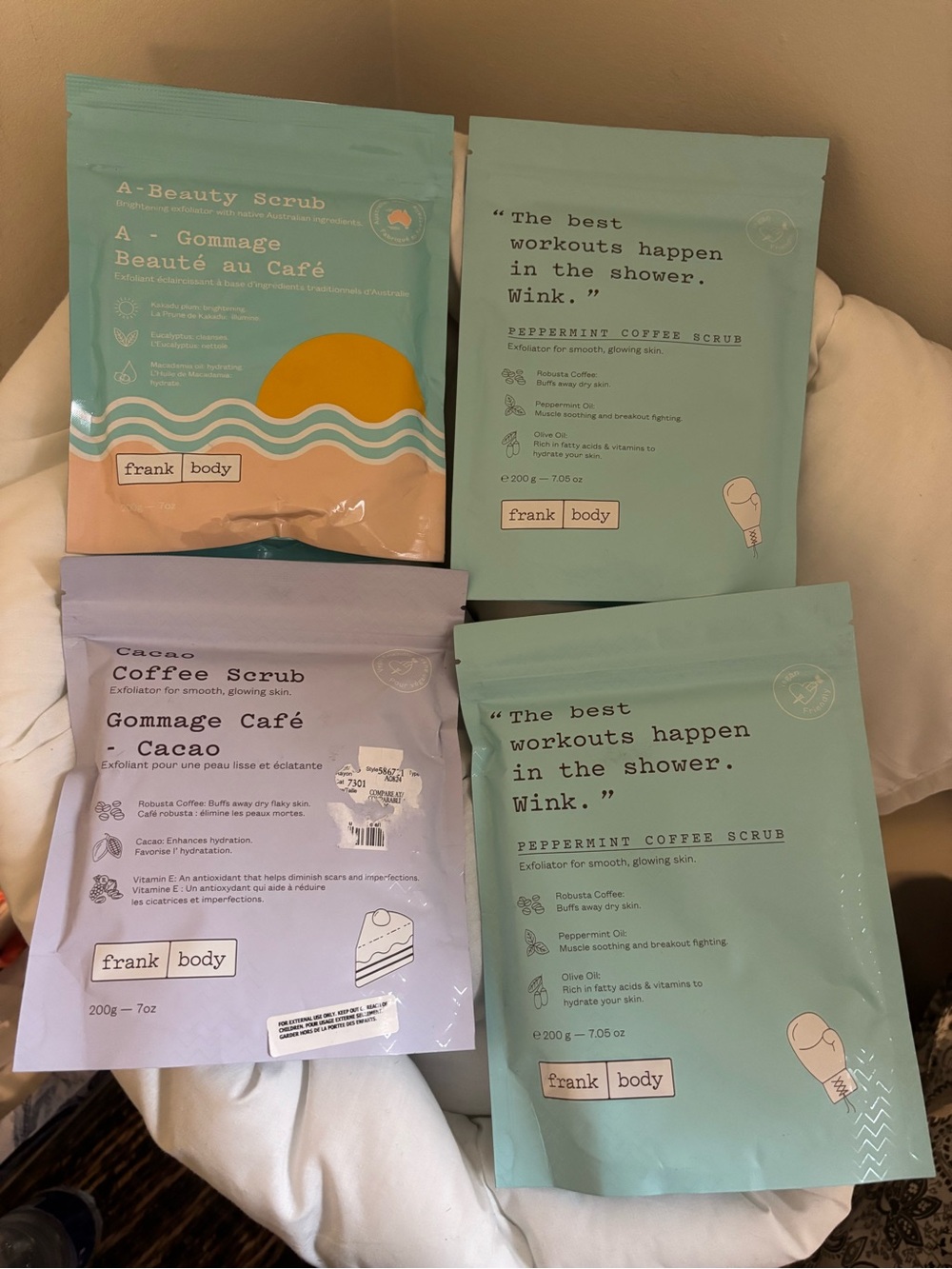 Frank Body coffee scrubs